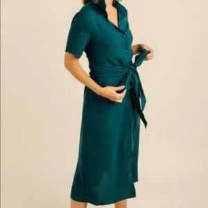 Böhme Chic Hunter Green Tie Collared 👗